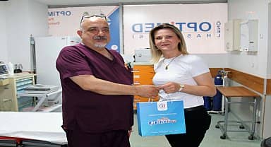 Çerkezköy Belediyesi görevlilerinden hastane ve bakımevlerine bayram ziyareti