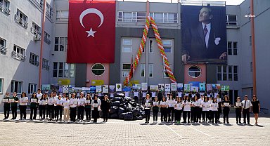 Doğa Okulları öğrencileri ve Muratpaşa Belediyesi'nden plastik kirliliğe karşı farkındalıkta işbirliği 