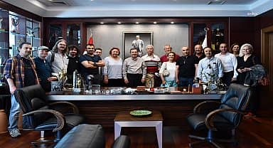 Eskişehir'i ziyaret eden sanatçılar, Tepebaşı Belediyesi'nin çalışmalarını yerinde gördü 