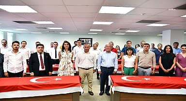 Fethiye Belediyesi'nde memur kadrosuna geçen personel için yemin töreni