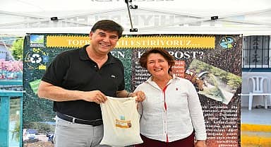 Fethiye Belediyesi'nden kompost gübre dağıtımı