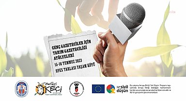 Genç gazeteciler, usta tarım gazetecileriyle Efes Tarlası Yaşam Köyü'nde buluşuyor