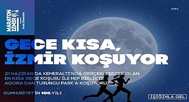 İzmirliler 21 Haziran'da 'En Kısa Gece Koşusu'nda buluşacak