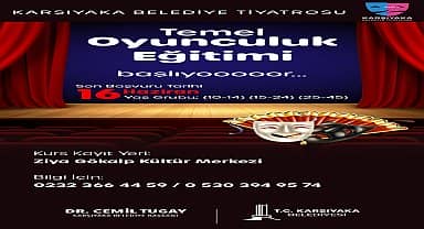 Karşıyaka Belediye Tiyatrosu yaz kursu kayıtları başladı