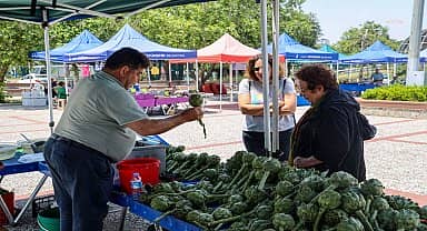 Karşıyaka'da atalık tohumların mahsulleri tezgâhları süsledi