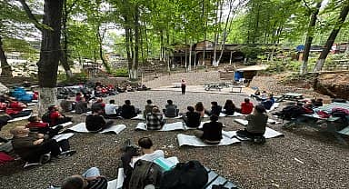 Kartal Belediyesi afet eğitimleri, doğa koşullarında devam ediyor