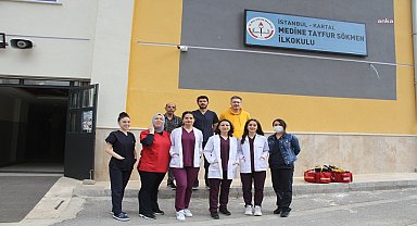 Kartal Belediyesi'nden birinci sınıf öğrencilerine ağız ve diş sağlığı taraması