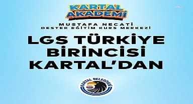 Kartal Belediyesi öğrencisi Mert Bilal Özmek'ten LGS'de üstün başarı