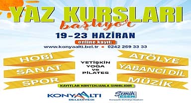 Konyaaltı Belediyesi'nin çocuk ve yetişkinlere yönelik yaz kurslarına başvurular başladı