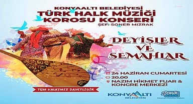 Konyaaltı'nda 'Deyişler ve Semahlar' konseri düzenlenecek