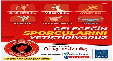 Kuşadası'nda yaz spor okulları için kayıtlar başladı