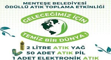 Menteşe Belediyesi'nden ödüllü atık toplama kampanyası