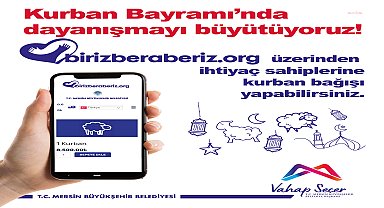 Mersin Büyükşehir'den ihtiyaç sahipleri için kurban bağışı kampanyası