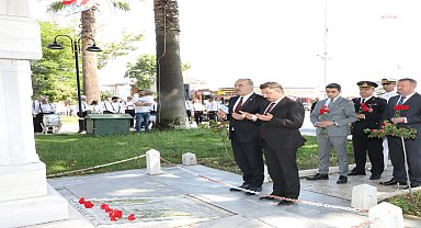 Mudanyalı Kahraman Şükrü Çavuş, İskele Meydanı Şehitlik Anıtı önünde törenle anıldı