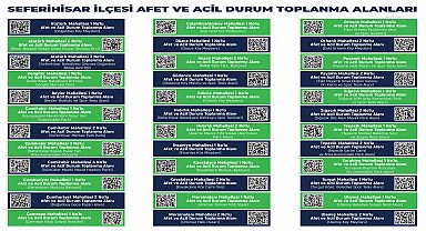 Seferihisar'da Afet ve Acil Durum Toplanma Alanları belirlendi