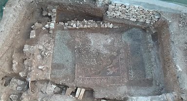 Sinop'ta ortaya çıkarılan ve milattan önce 4. Yüzyıla ait mozaiklerin varlıklı bir ailenin yemek odası olduğu belirtildi