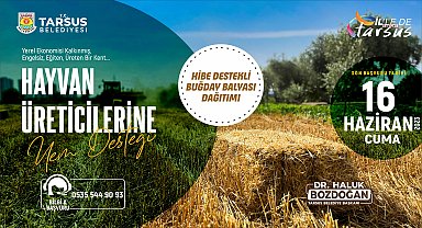 Tarsus Belediyesi'nden besicilere yem desteği
