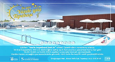 Tepebaşı Belediyesi'nin açık havuzu faaliyete başladı 