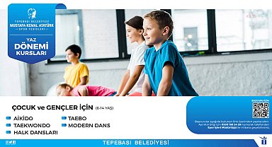 Tepebaşı Belediyesi'nin yaz dönemi kurs başvuruları başlıyor