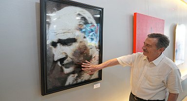 Tepebaşı'nda çalıştaya katılan sanatçılar eserlerini Eskişehir'e armağan etti