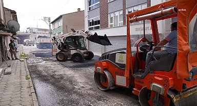 Tepebaşı'nda üstyapı çalışmaları sürüyor