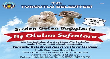 Turgutlu Belediyesi'nden Kurban Bayramı kampanyası