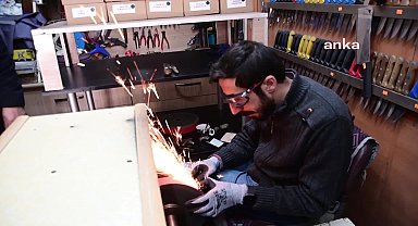 Yozgat'ta bıçak imalatçıları ve bileyicilerin Kurban Bayramı mesaisi başladı