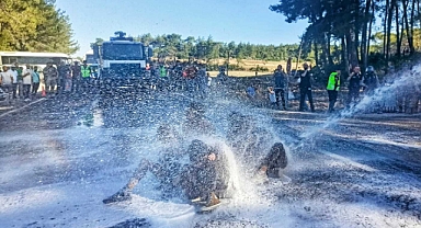 Akbelen’de jandarma, farklı illerden gelen çevrecilerin direniş alanına girmesine izin vermedi