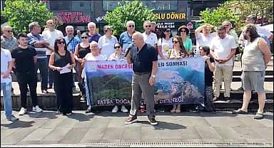 Akbelen ormanı için direnen köylülere Fatsa'dan destek geldi