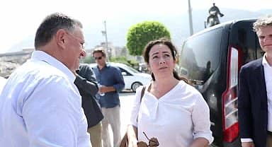 Amsterdam Belediye Başkanı Femke Halsema Hatay'da
