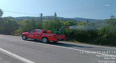 Ankara Büyükşehir sel bölgesinde ilaçlama çalışması başlattı