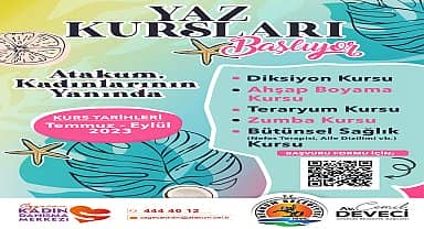 Atakum Belediyesi'nden kadınlara özel yaz kursları