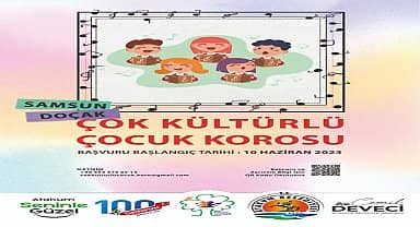 Atakum'da Doğanın Çocuklarından çok kültürlü çocuk korosu 