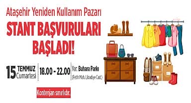 'Ataşehir Yeniden Kullanım Pazarı' yaz boyunca ilçenin parklarında kurulacak