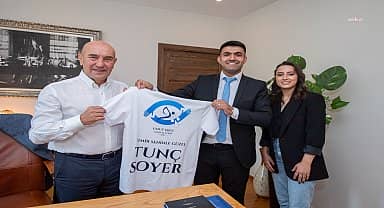 Başkan Soyer'e teşekkür portresi