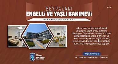 Beypazarı Engelli ve Yaşlı Bakımevi için ön kayıtlar başladı