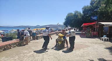 Bodrum'da trafik zabıta ekiplerinden denetim