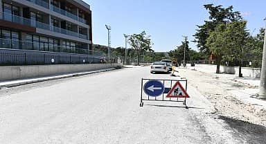 Çanakkale Belediyesi'nden Güzelyalı'da üstyapı çalışması