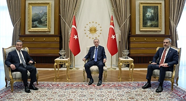 Cumhurbaşkanı Erdoğan, Çin Dışişleri Bakanı Yi ile görüştü