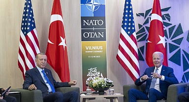 Cumhurbaşkanı Erdoğan, Vılnıus'ta ABD Başkanı Bıden ile görüştü: 