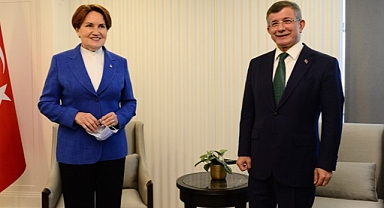 Davutoğlu, Akşener’i ziyaret etti