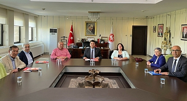 DP Genel Başkanı Gültekin Uysal, KESK yöneticileri ile bir araya geldi