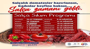 Efes Selçuk'ta salça zamanı geldi