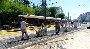 Eskişehir Büyükşehir Belediyesi'nden Alaaddin Parkı çevresinde alt ve üstyapı çalışması