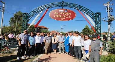 Eskişehir'de Aydın Ünlüce'nin adını yaşatacak park, düzenlenen törenle açıldı 