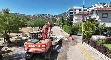 Finike kanalizasyon şebeke hattı inşaatında sona gelindi