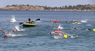 Foça'da yüzme maratonu sona erdi