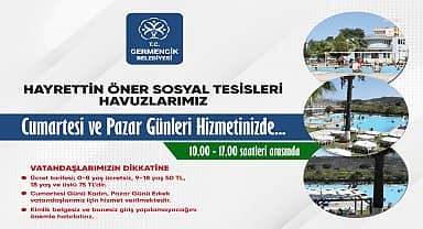 Germencik Belediyesi Hayrettin Öner Sosyal Tesisleri havuzları, sezona başladı