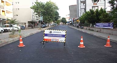 Kartal'da asfalt serim çalışmaları sürüyor