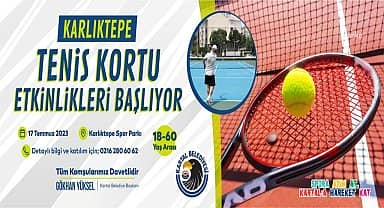 Kartal'da tenis eğitimleri ve karşılaşmalar başlıyor